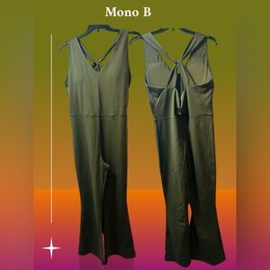 Mono B Military Green Sleeveless Jumpsuit 2XL NWT